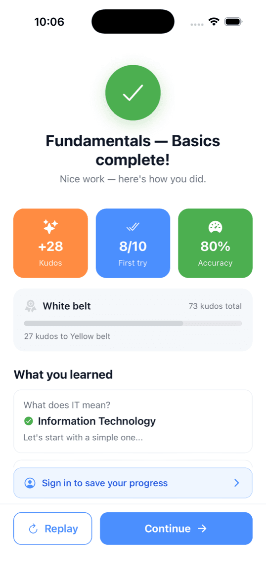 TechLingo course recap
